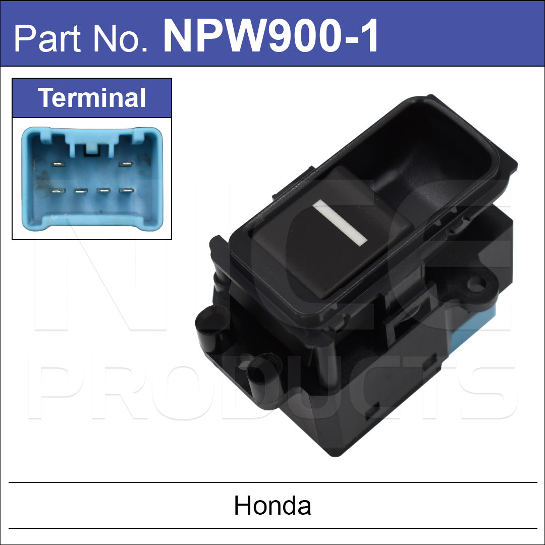 Power Window Switch Single Button NPW900-1 - Nice Products | Universal Auto Spares