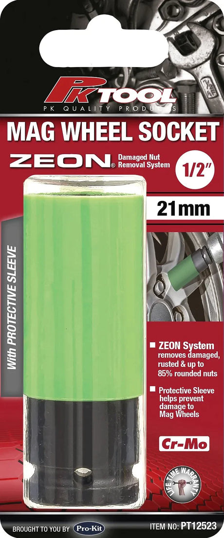 21mm 1/2” Dr Mag Wheel Deep Impact Individual Socket - PKTools