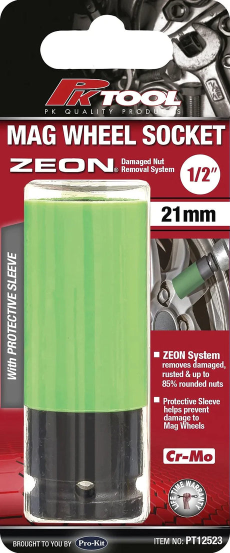 21mm 1/2” Dr Mag Wheel Deep Impact Individual Socket - PKTools | Universal Auto Spares
