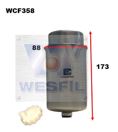 Diesel Fuel Filter Z1108 Fits Landrover WCF358 - Wesfil