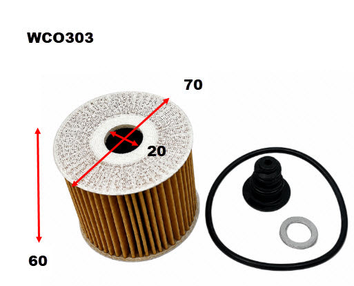 Oil Filter R3011P Hyundai WCO303 - Wesfil
