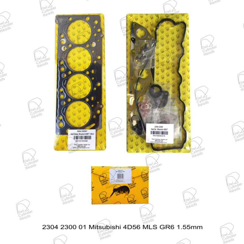 Gasket Kit for Mitsubishi 4D56/T 8v MLS GR6 1.55mm 1999 On — 2304230001 — view 1