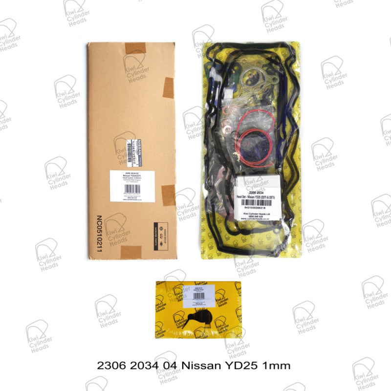 Gasket Kit Nissan YD25 T = 1.000mm (H/G - H/S - H/B) 2306203404 - Kiwi Cylinder Heads - Head Gaskets & VRS Sets - Kiwi Cylinder Heads