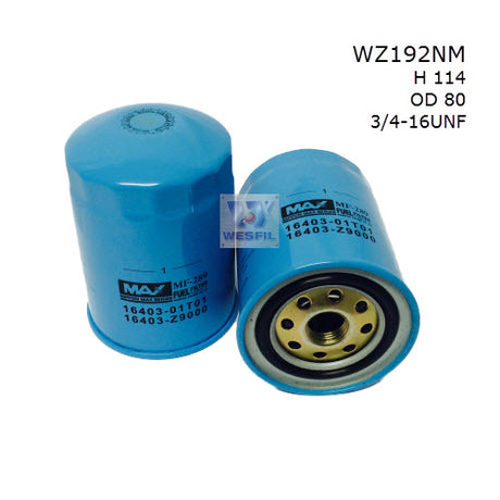 Diesel Fuel Filter Z192 Fits Nissan WZ192NM - Wesfil