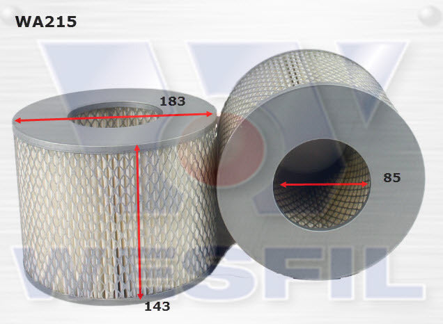 Air Filter A215 Fits Daihatsu/Toyota WA215 - Wesfil