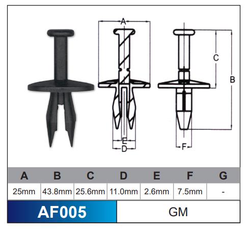 Fasteners Bag 1000 AF005-1000 - Nice Products | Universal Auto Spares