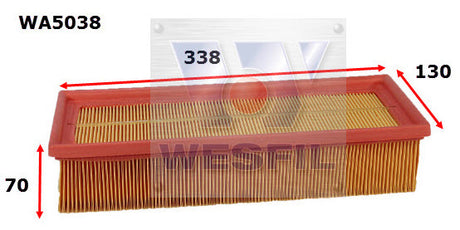 Air Filter A1711 Fits Volkswagen WA5038 - Wesfil