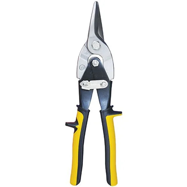 250mm (10”) Straight Cut Diamond Tip Tin Snips/Aviation Snips - PKTool