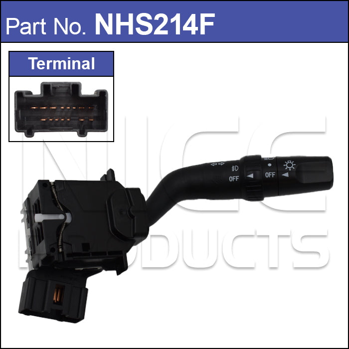Blinker & Headlight Switch With Fog Light NHS214F - Nice Products | Universal Auto Spares