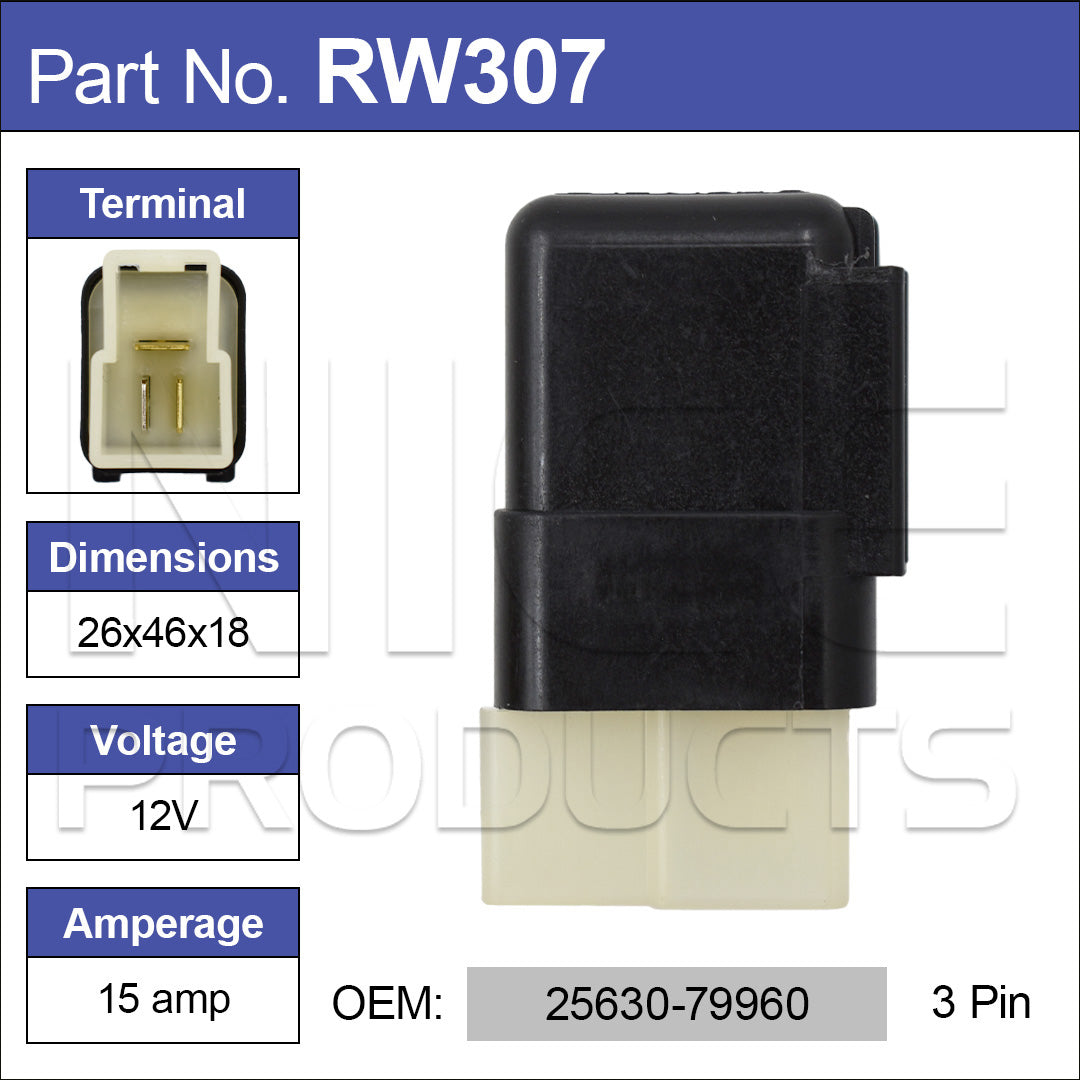 Relay OEM:25630-79960 RW307 - Nice Products | Universal Auto Spares
