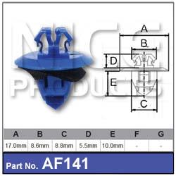 FASTENERS PKt 10 AF141-10 - Nice Products | Universal Auto Spares
