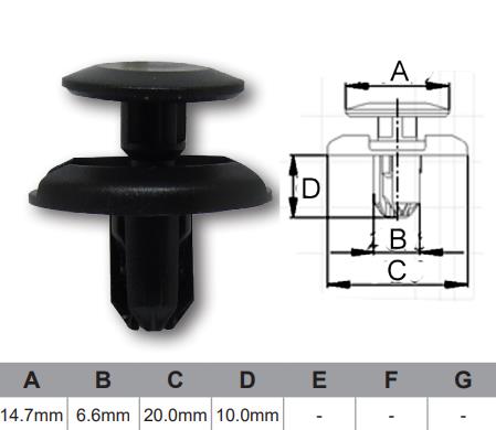 FASTENERS Bag 100 AF369-100 - Nice Products | Universal Auto Spares