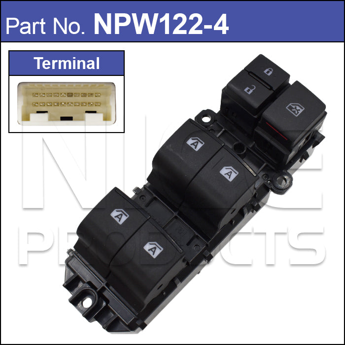 Power Window Switch NPW122-4 - Nice Products | Universal Auto Spares