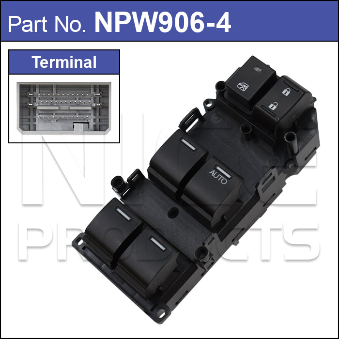 Power Window Switch NPW906-4 - Nice Products | Universal Auto Spares