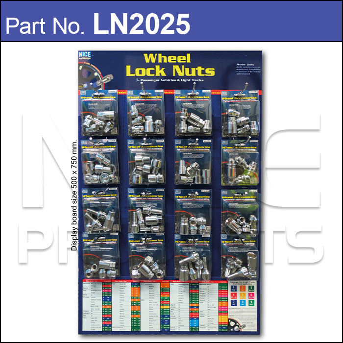 Merchandiser Lock Nuts LN2025 - Nice Products | Universal Auto Spares