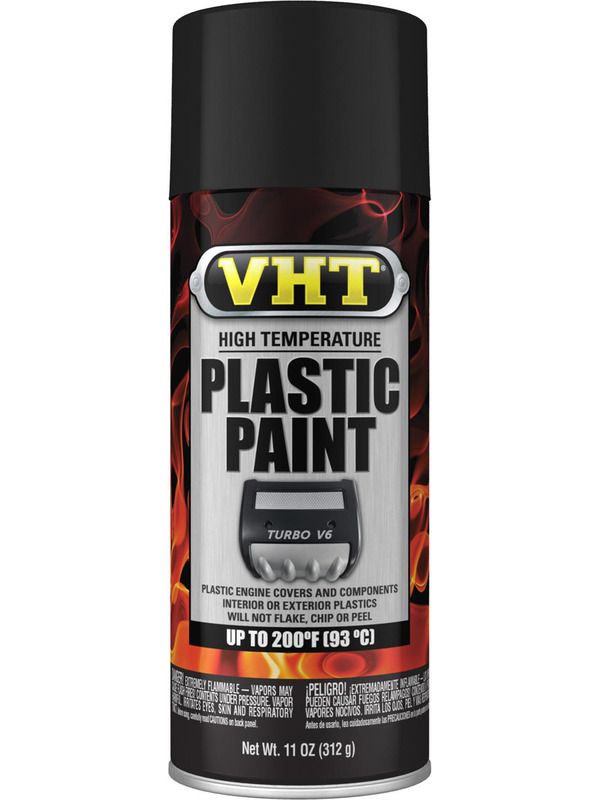 High Temperature Plastic Paint Matte Black SP820 - VHT