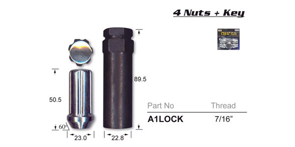 Lock Nuts A1LOCK - Nice Products | Universal Auto Spares