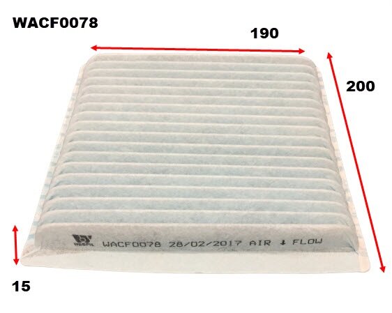 Cabin Filter RCA247P Fits Mazda WACF0078 - Wesfil
