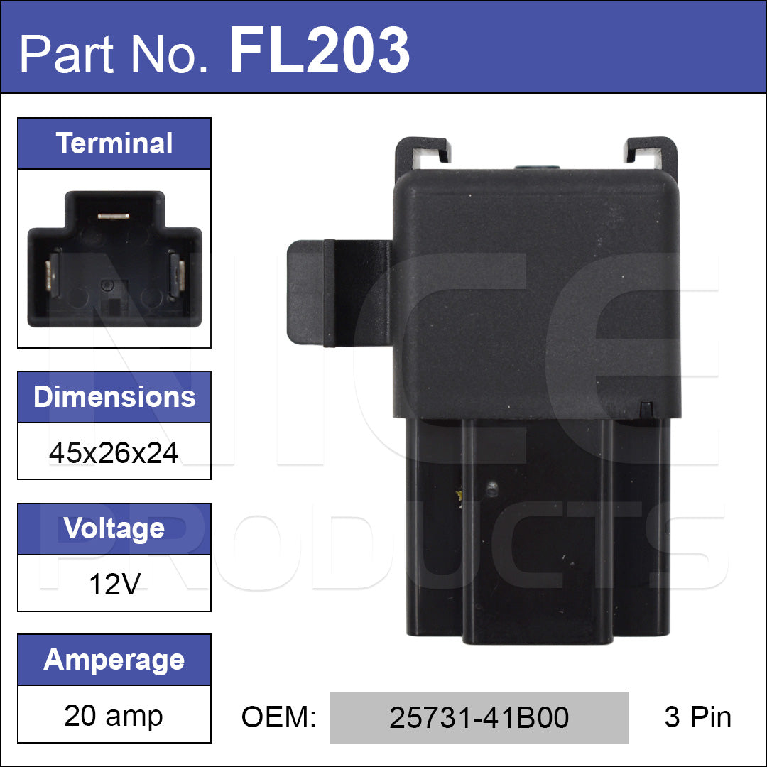 Flasher OEM:25731-41B00 FL203 - Nice Products | Universal Auto Spares