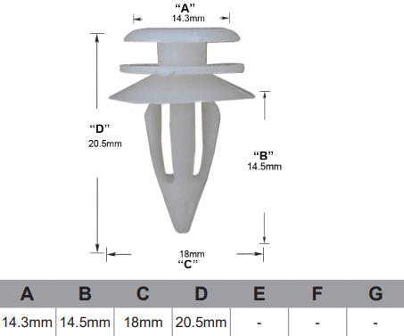 FASTENERS Pkt 10 AF484-10 - Nice Products | Universal Auto Spares
