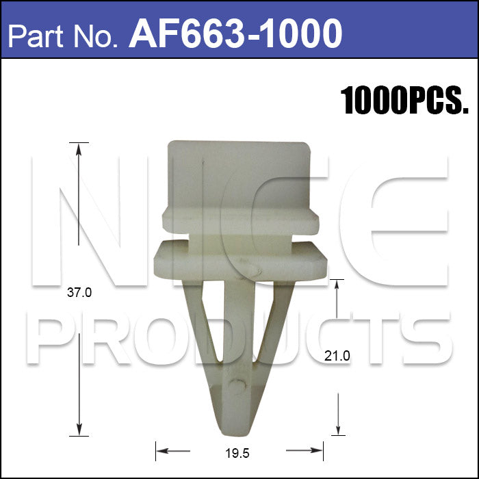 Fasteners Bag 1000 AF663-1000 - Nice Products | Universal Auto Spares