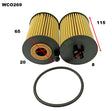 Oil Filter Fits Audi WCO269 - Wesfil