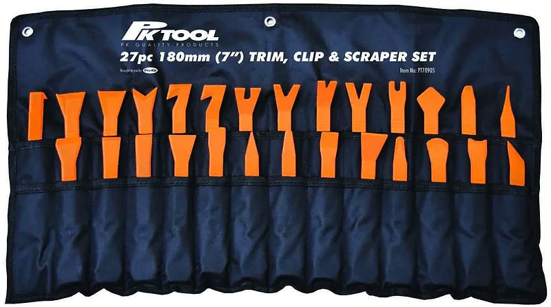 27 Pieces 180mm Trim & Clip Removal & Scraper Tool Set - PKTool