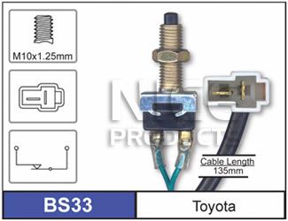 Brake Light Switch BS33 - Nice Products | Universal Auto Spares