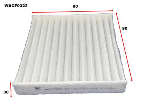 Cabin Filter Fits Hino (Filter Media Only) WACF0322 - Wesfil