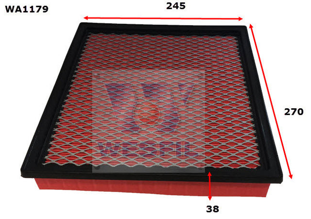 Air Filter Fits Jeep WA1179 - Wesfil