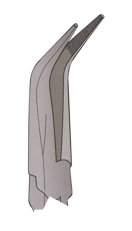 280mm (11”) 45º Bent Tip Extra Long Nose Plier Fully Polished - PKTool