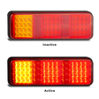 283 Series 2-24 Volt Single Blister - LED AutoLamps Stop Tail Indicator Reflector