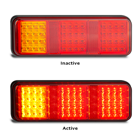 283 Series 2-24 Volt Single Blister - LED AutoLamps Stop Tail Indicator Reflector