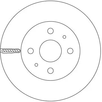 Brake Disc DF8758S - TRW