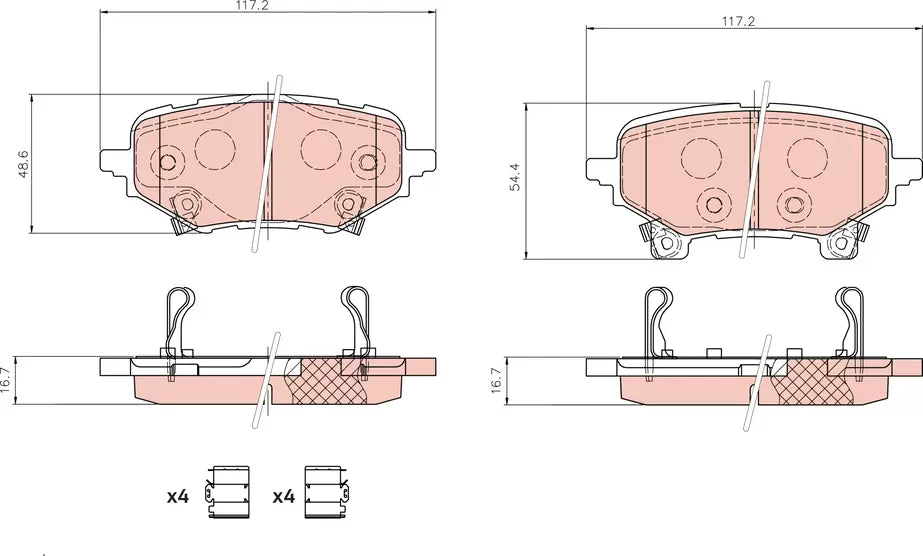 Brake Pad Set, Disc Brake GDB8398 - TRW
