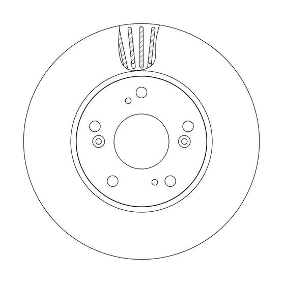 Brake Disc DF8757S - TRW