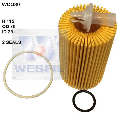 Oil Filter R2651P Fits Toyota WCO80 - Wesfil
