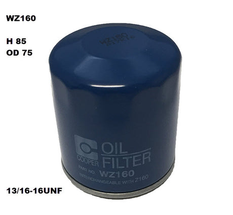 Oil Filter Z160 Fits Holden WZ160 - Wesfil