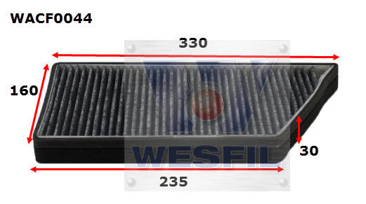 Cabin Filter RCA157P Fits Peugeot WACF0044 - Wesfil