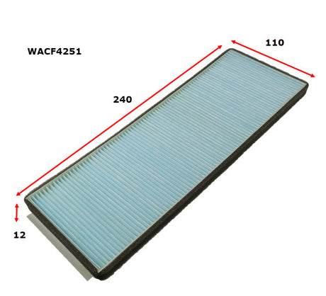 Cabin Filter RCA154P Fits Holden WACF4251 - Wesfil