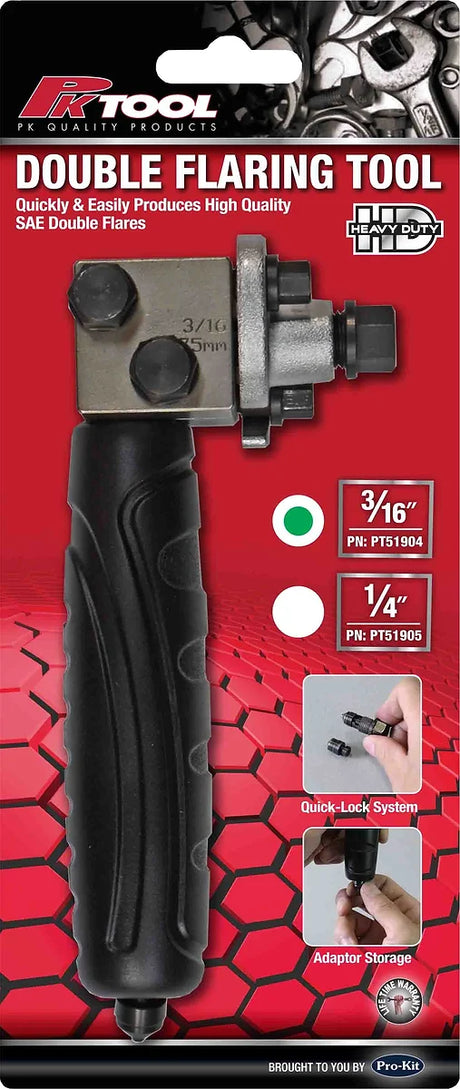 3/16" Double Flaring Tools Lightweight & Space Saving - PKTool