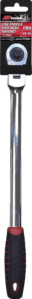 3/8” DR 365mm Extra Long Flexible & Reversible Slimline Head Ratchet - PKTool