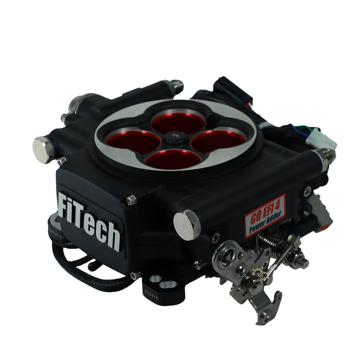 GO EFI 4 600HP Self Tuning Boost Or Nitrous EFI System Matte Black FI30004 - FiTech - Fuel & Ignition - FiTech