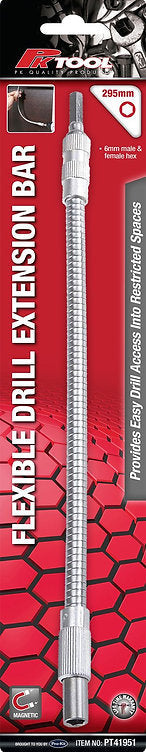 300mm Flexible Drill Extension Bar Flex & Bend Up To 90 Degrees - PKTool | Universal Auto Spares