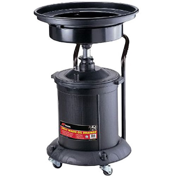 30Ltr Waste Oil Drainer Large Diameter 550mm Drain Pan - PKTool