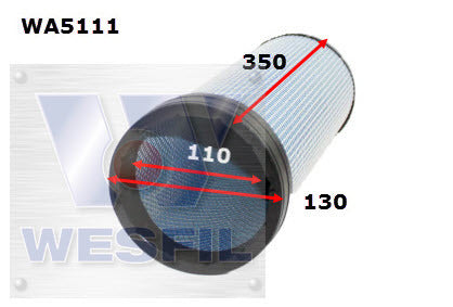 Air Filter HDA5880 Fits Isuzu Inner Filter For WA5110 Fits Isuzu WA5111 - Wesfil
