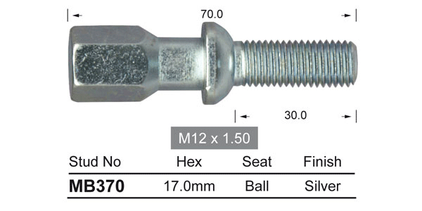 One Piece Stud MB370 - Nice Products | Universal Auto Spares