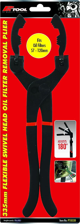 330mm (13") Oil Filter Claw Plier With Swivel Jaw - PKTool