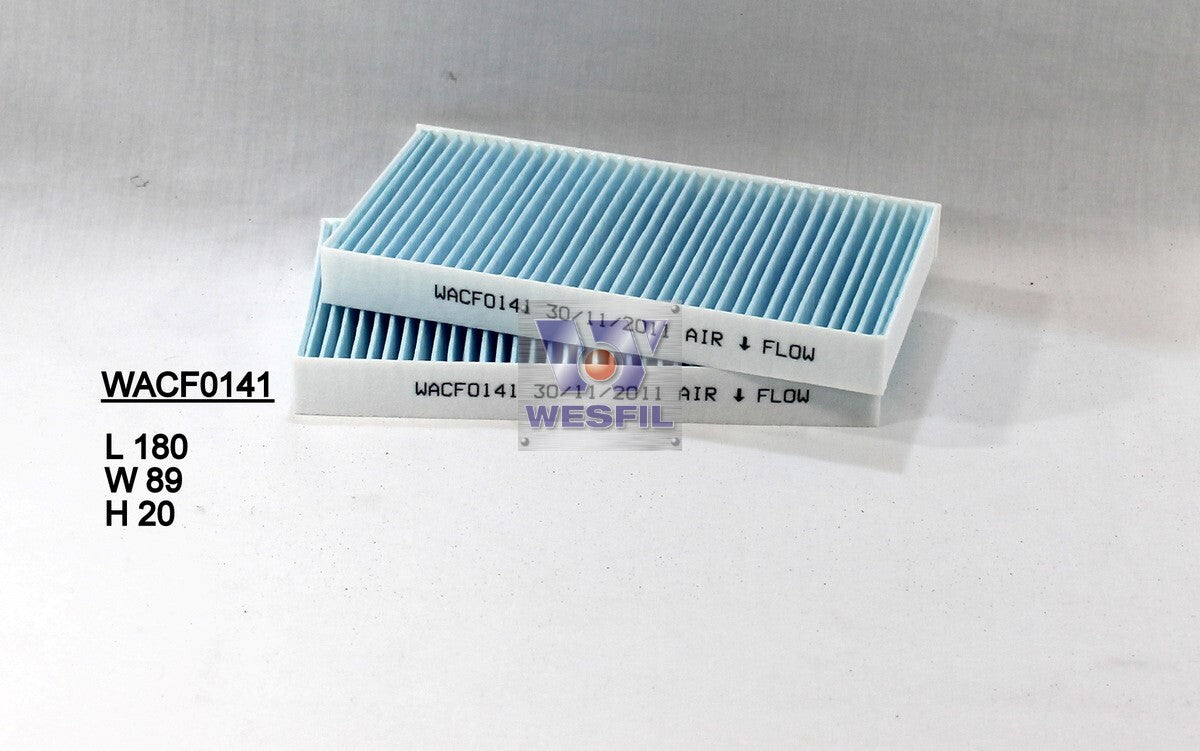 Cabin Filter RCA212P Fits Jeep WACF0141 - Wesfil
