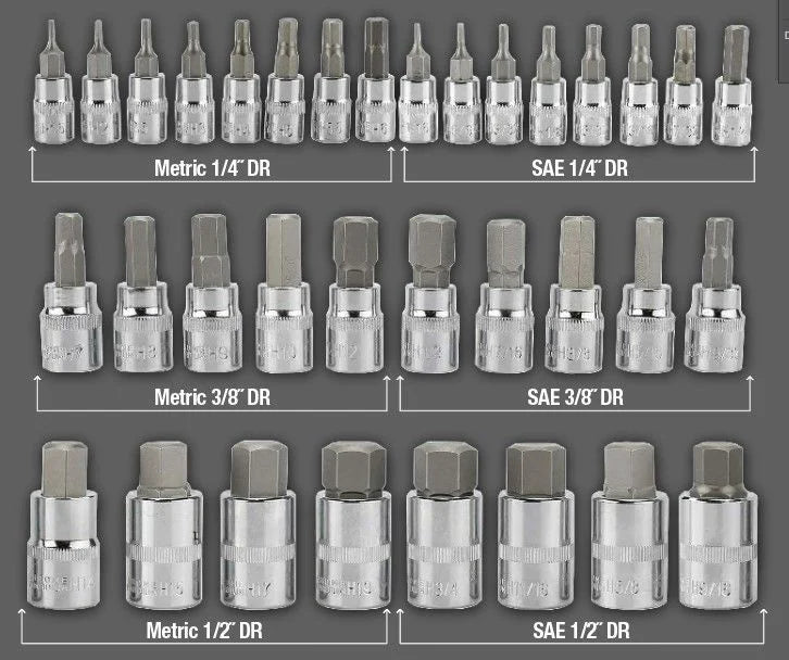 34 Piece Hex Bit Socket Master Set - PKTools